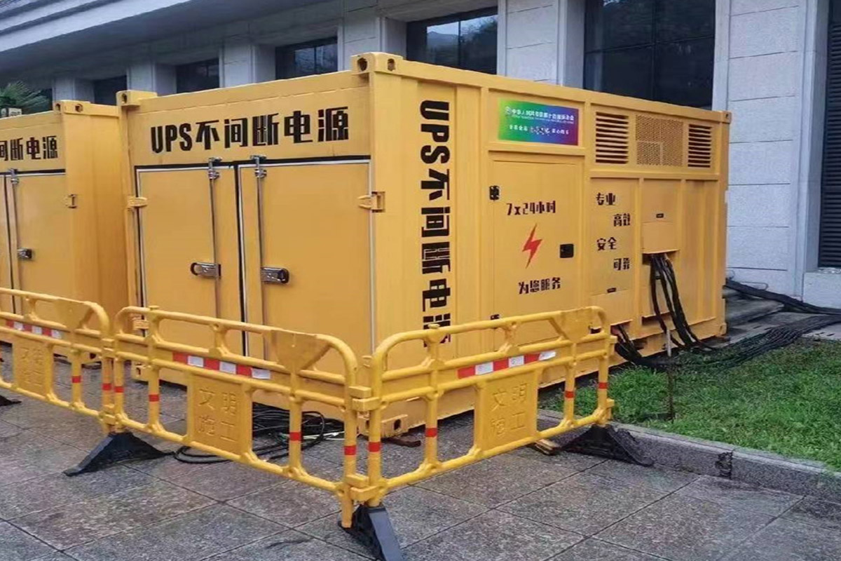 全椒发电机租赁施工现场
